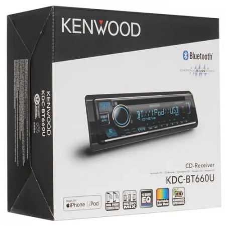 Kenwood KDC-BT660U Магнитола (Головное устройство) – цена, описание и отзывы — фото
