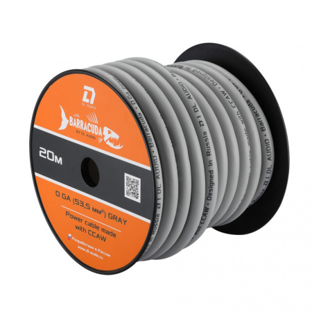 DL Audio Barracuda Power Cable 0 Ga Gray Силовая проводка – цена, описание и отзывы — фото