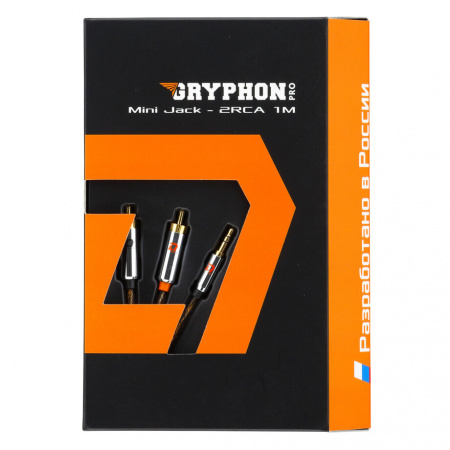 DL Audio Gryphon Pro Mini Jack - 2RCA 1M AUX-кабель – цена, описание и отзывы — фото