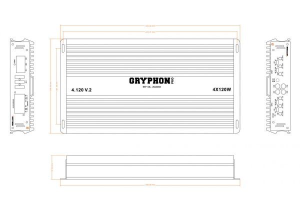 DL Audio Gryphon Pro 4.120 V.2 4-канальный усилитель – цена, описание и отзывы — фото