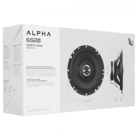 Infinity Alpha 6520 2-х полосная коаксиальная акустика – цена, описание и отзывы — фото