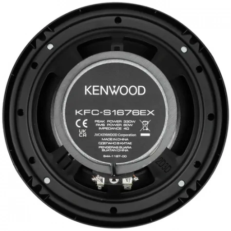Kenwood KFC-S1676EX 2-х полосная коаксиальная акустика – цена, описание и отзывы — фото