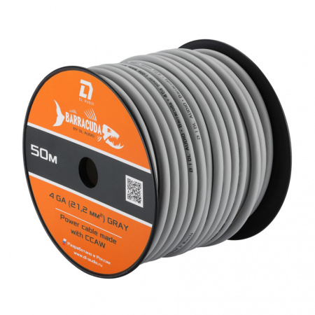 DL Audio Barracuda Power Cable 4 Ga Gray Силовая проводка – цена, описание и отзывы — фото