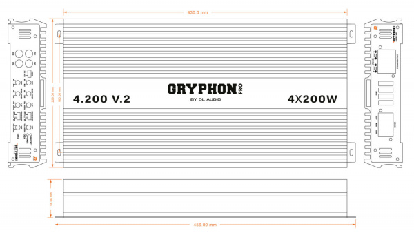 DL Audio Gryphon Pro 4.200 V.2 4-канальный усилитель – цена, описание и отзывы — фото
